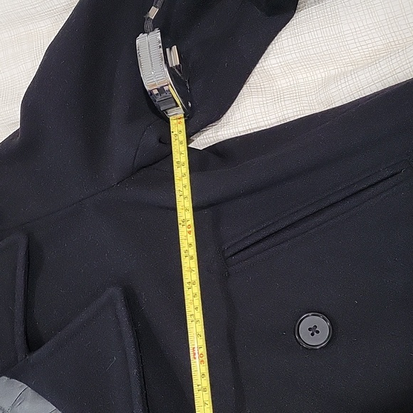 J. Crew black double breasted wool and thinsulate peacoat - Picture 13 of 13